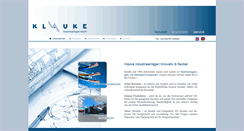 Desktop Screenshot of klauke-industries.de